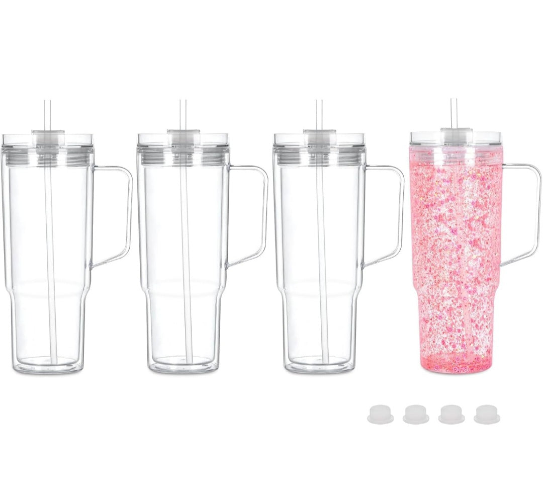 40oz snowglobe cups