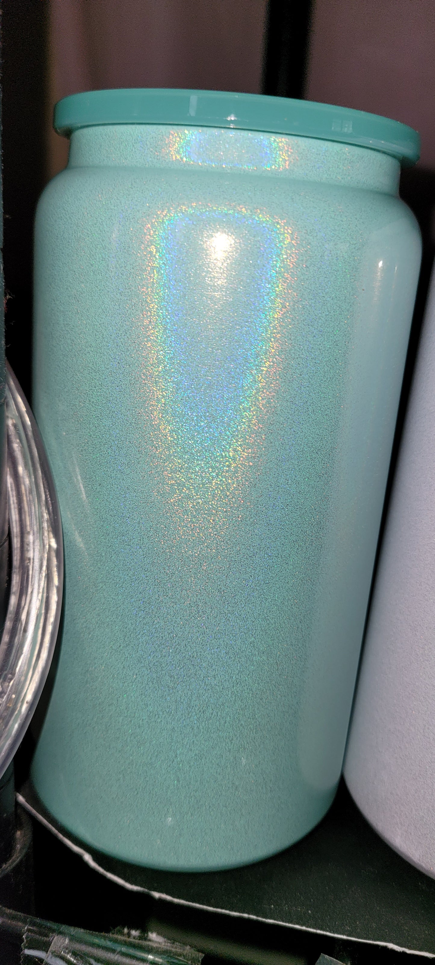16oz stainless steel w/shimmer look