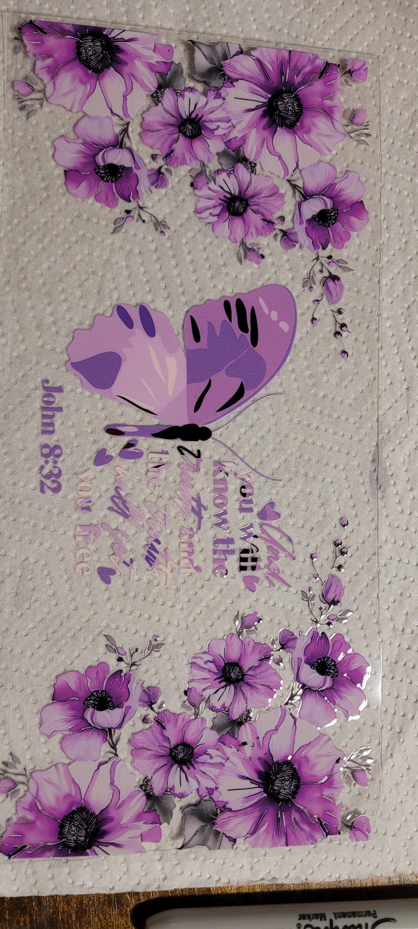 Butterfly uvdtf wraps