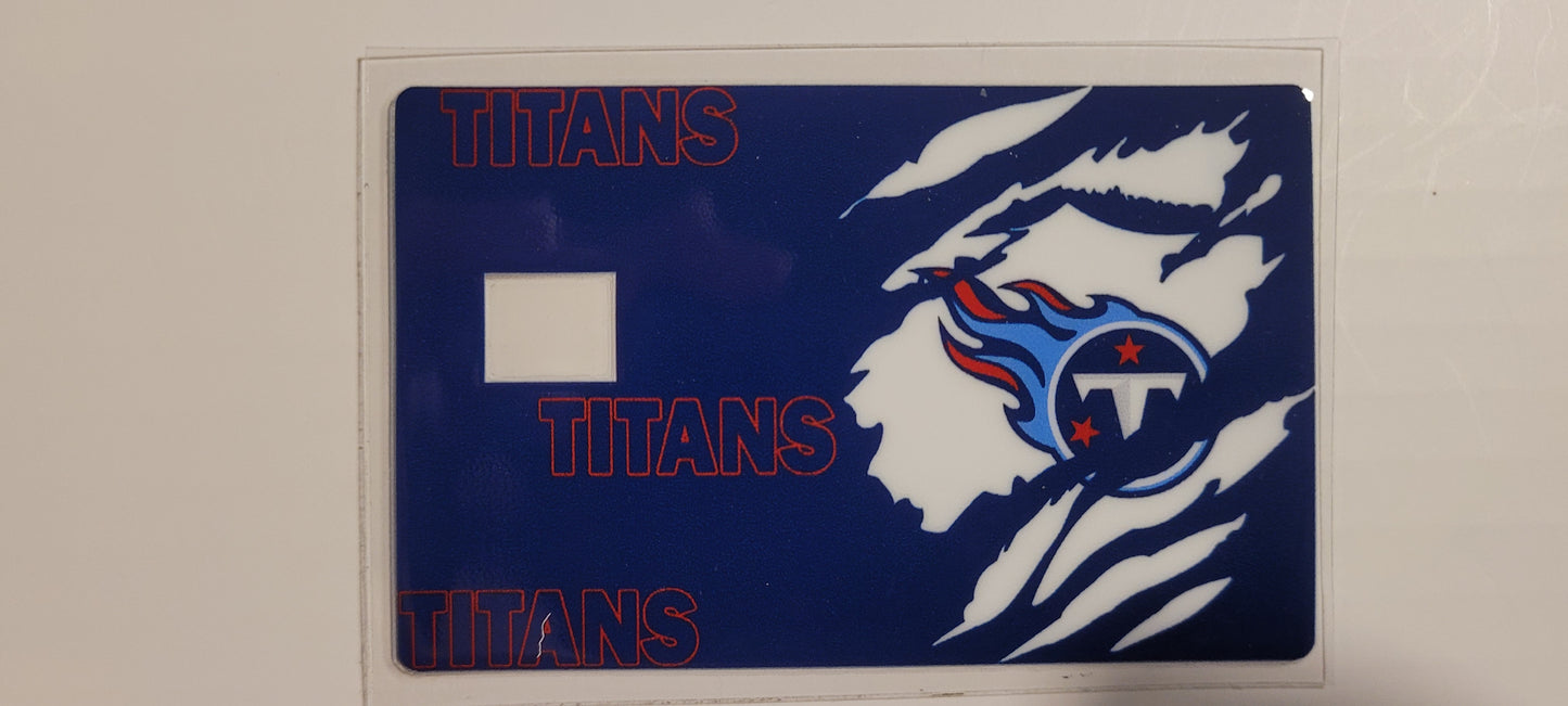 Credit card decals