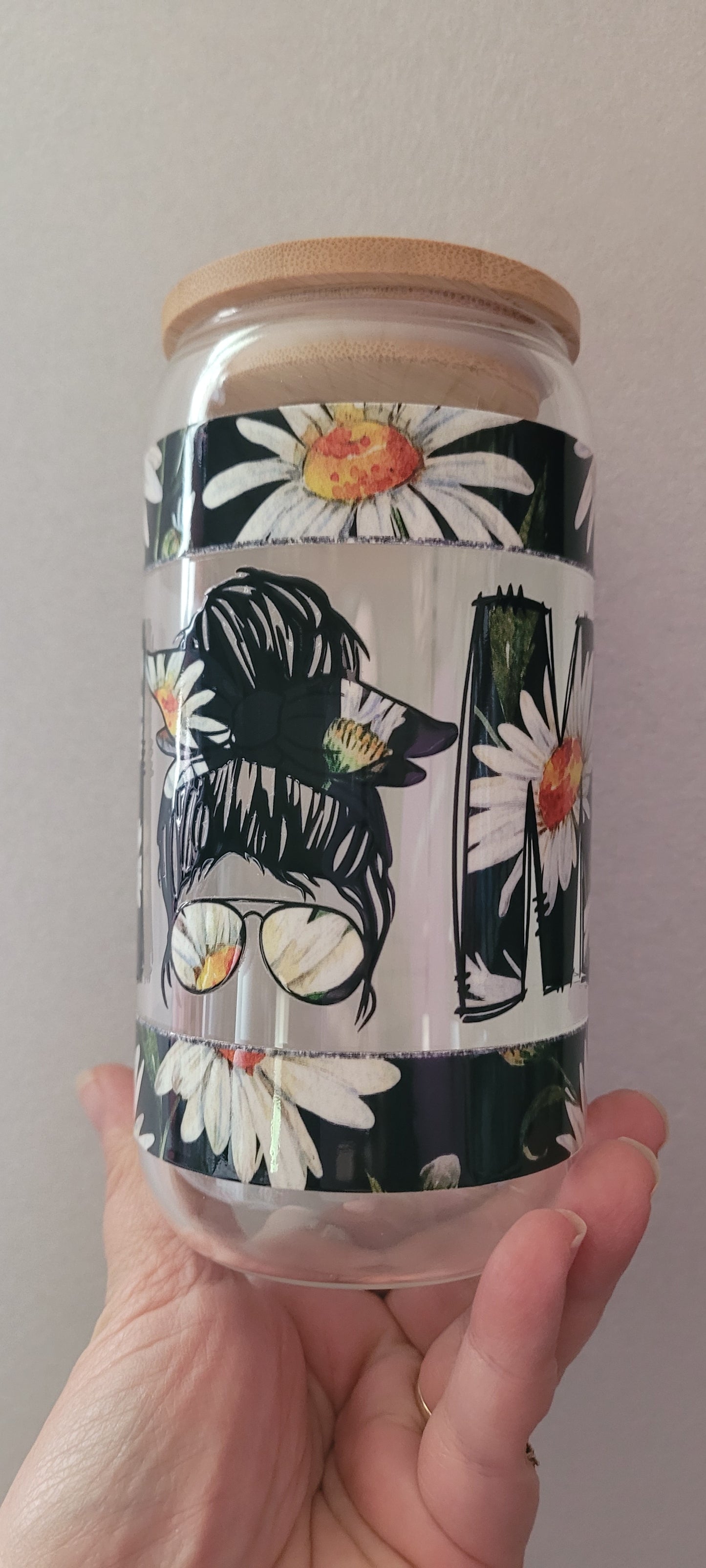 Pre made 16oz glass cups 1 20oz glass dad and colorful cups