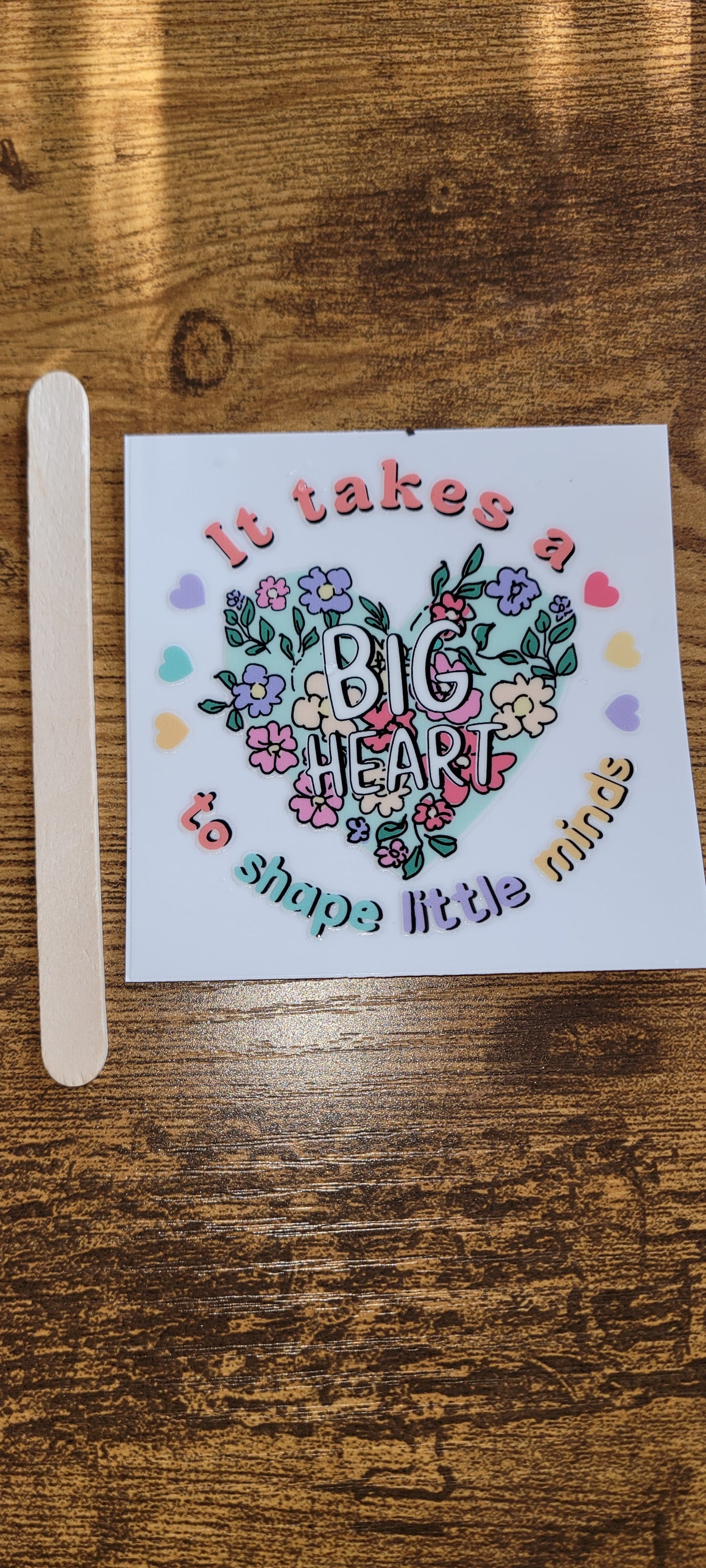 Teacher decals size is 3.15in by 3.15