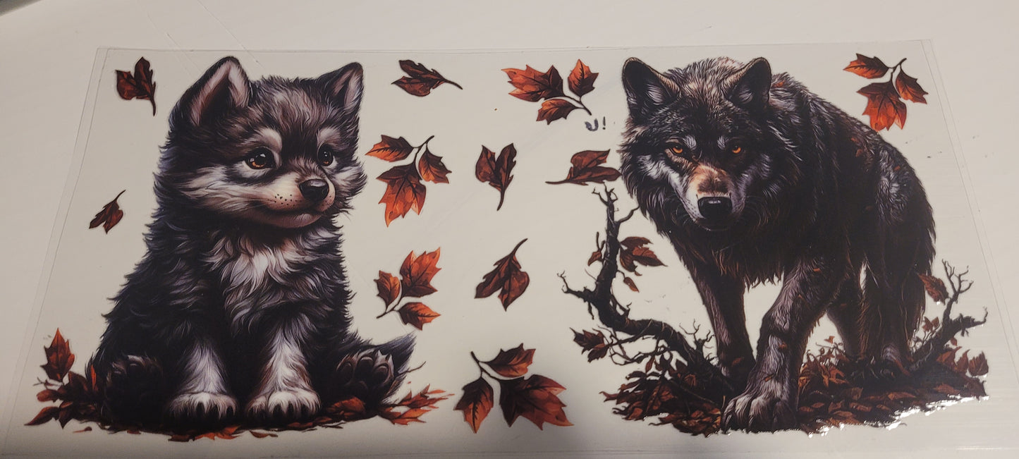 Wolf cup wraps