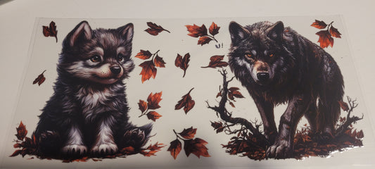 Wolf cup wraps