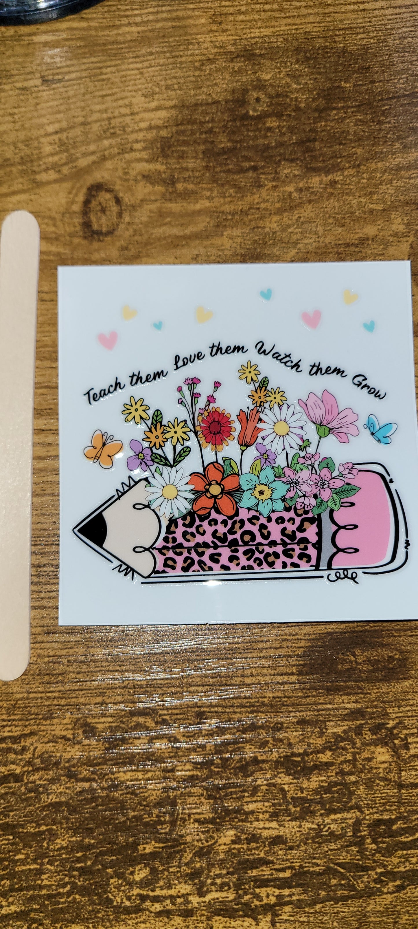 Teacher decals size is 3.15in by 3.15