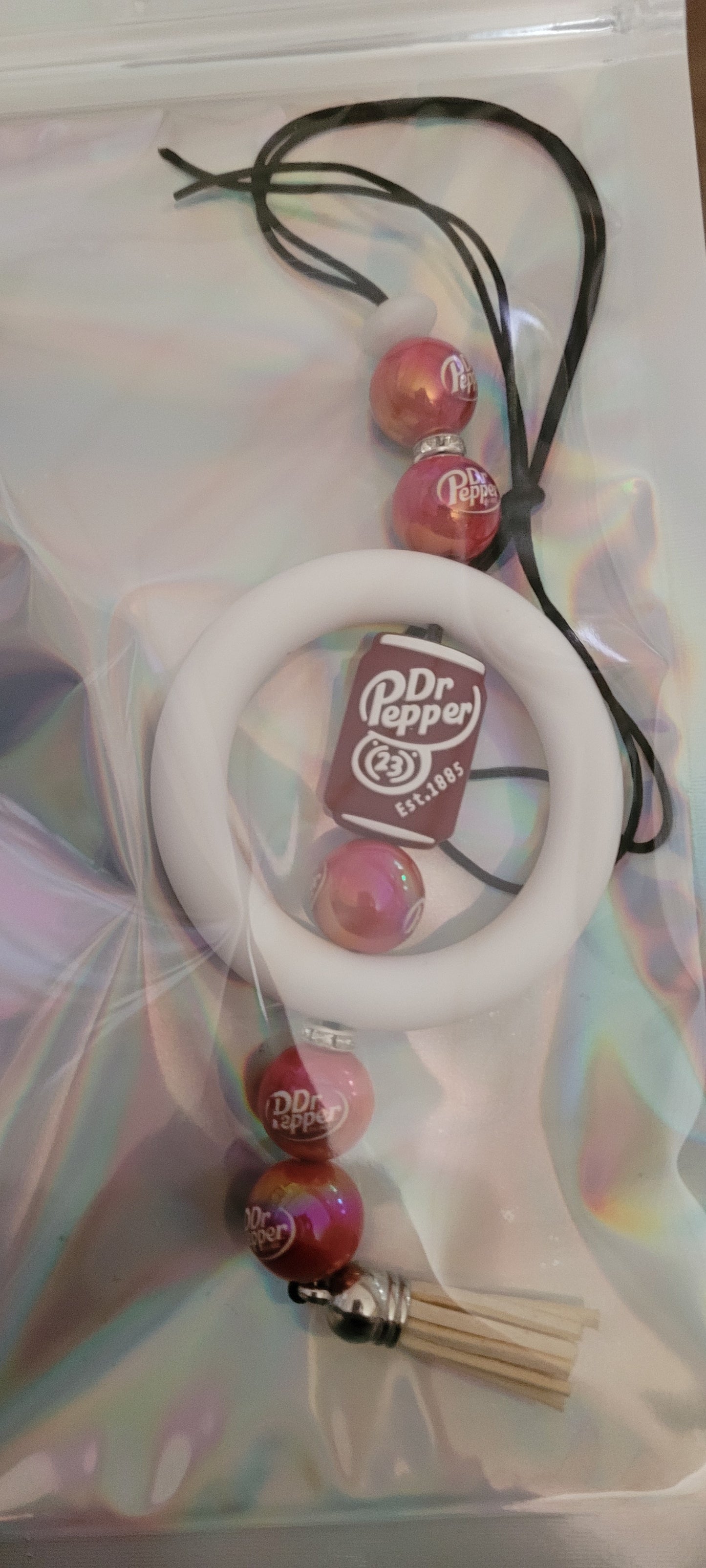 Dr pepper car charm