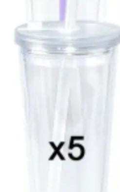 24oz snowglobe cups! With color lids