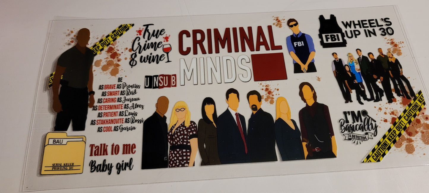 TV show cup wraps