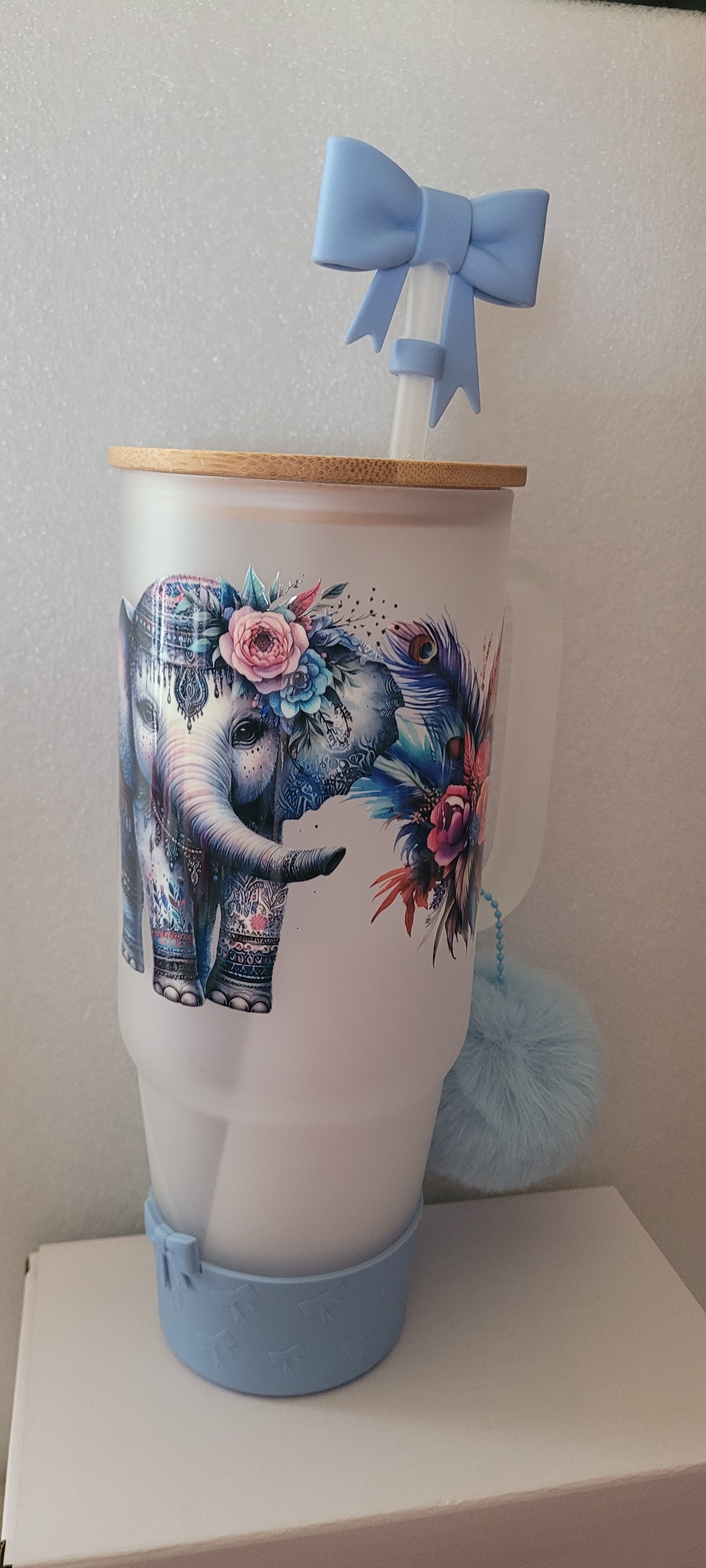 40oz glass tumbler