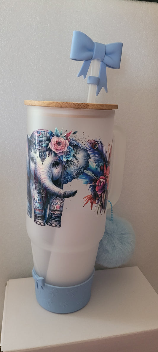 40oz glass tumbler