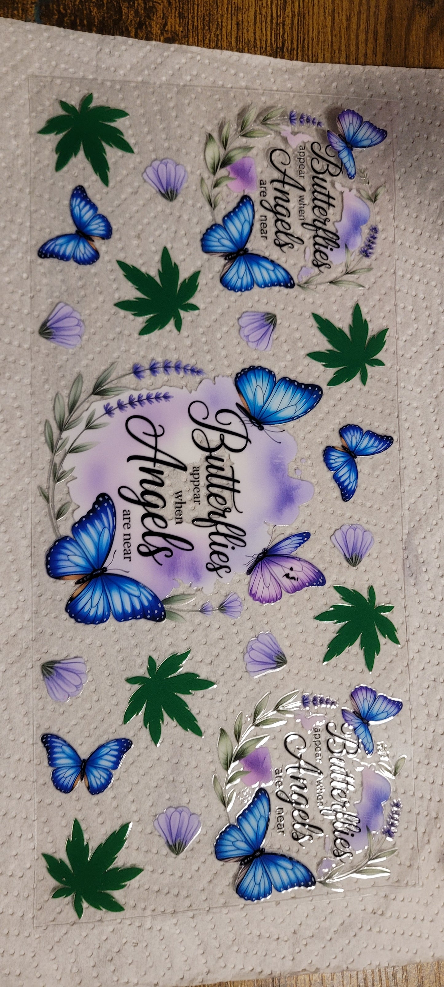 Butterfly uvdtf wraps