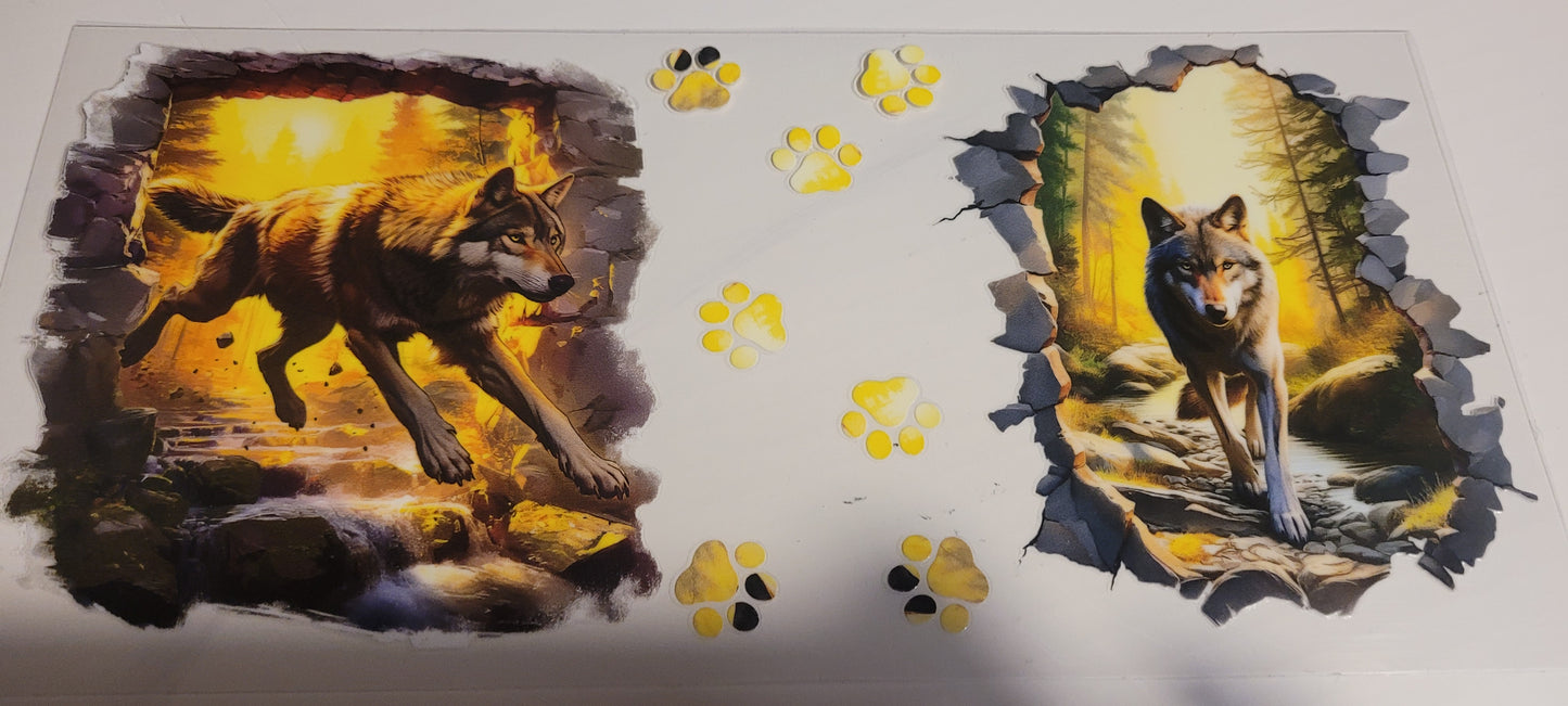 Wolf cup wraps