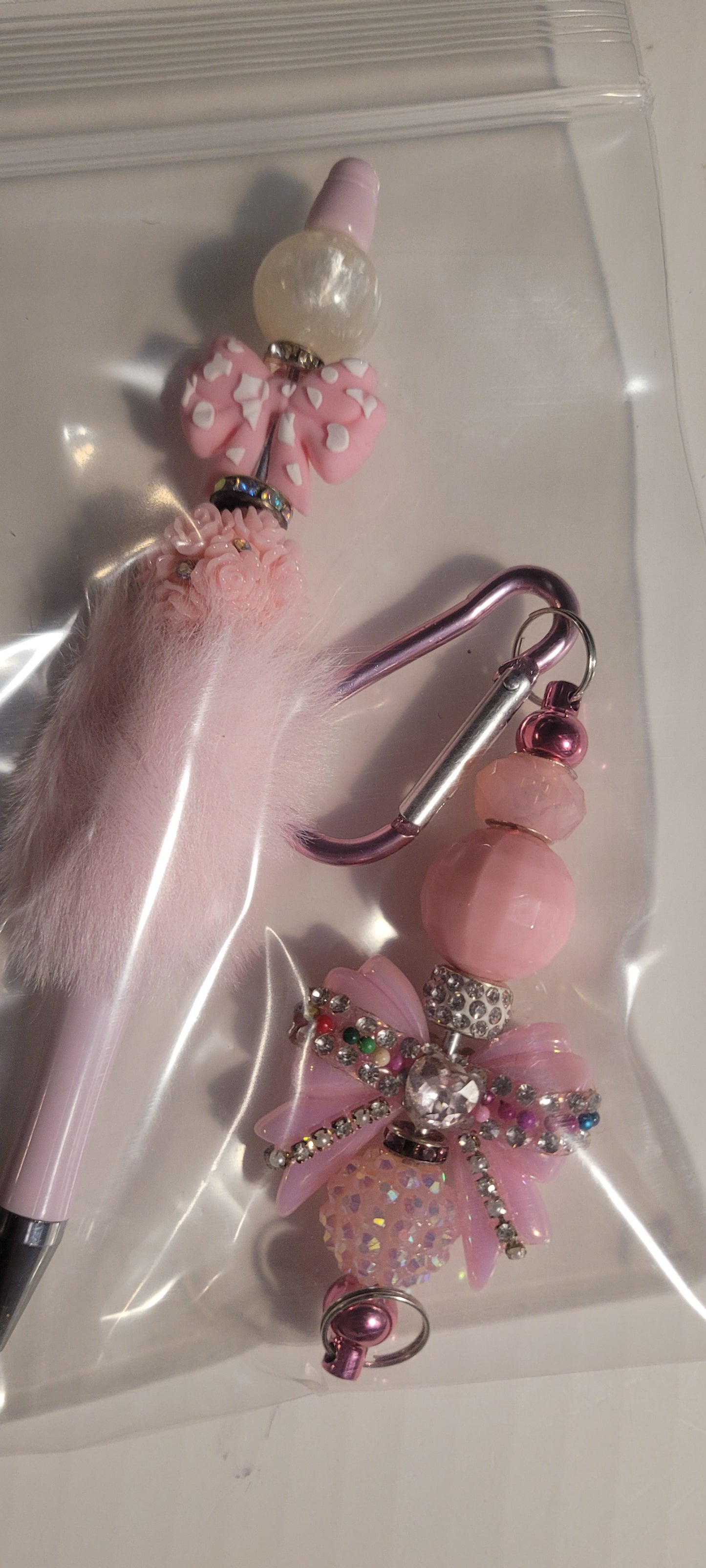Pen keychain car charm keychain wristlet bundles