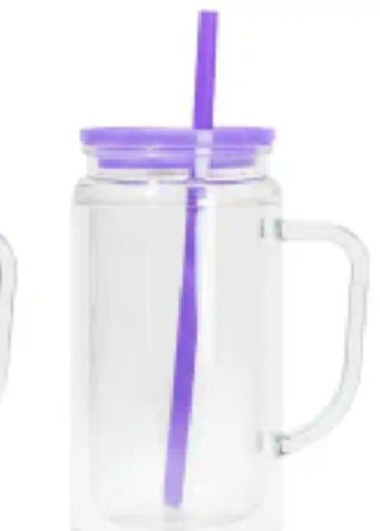 16oz plastic snowglobe w/handle