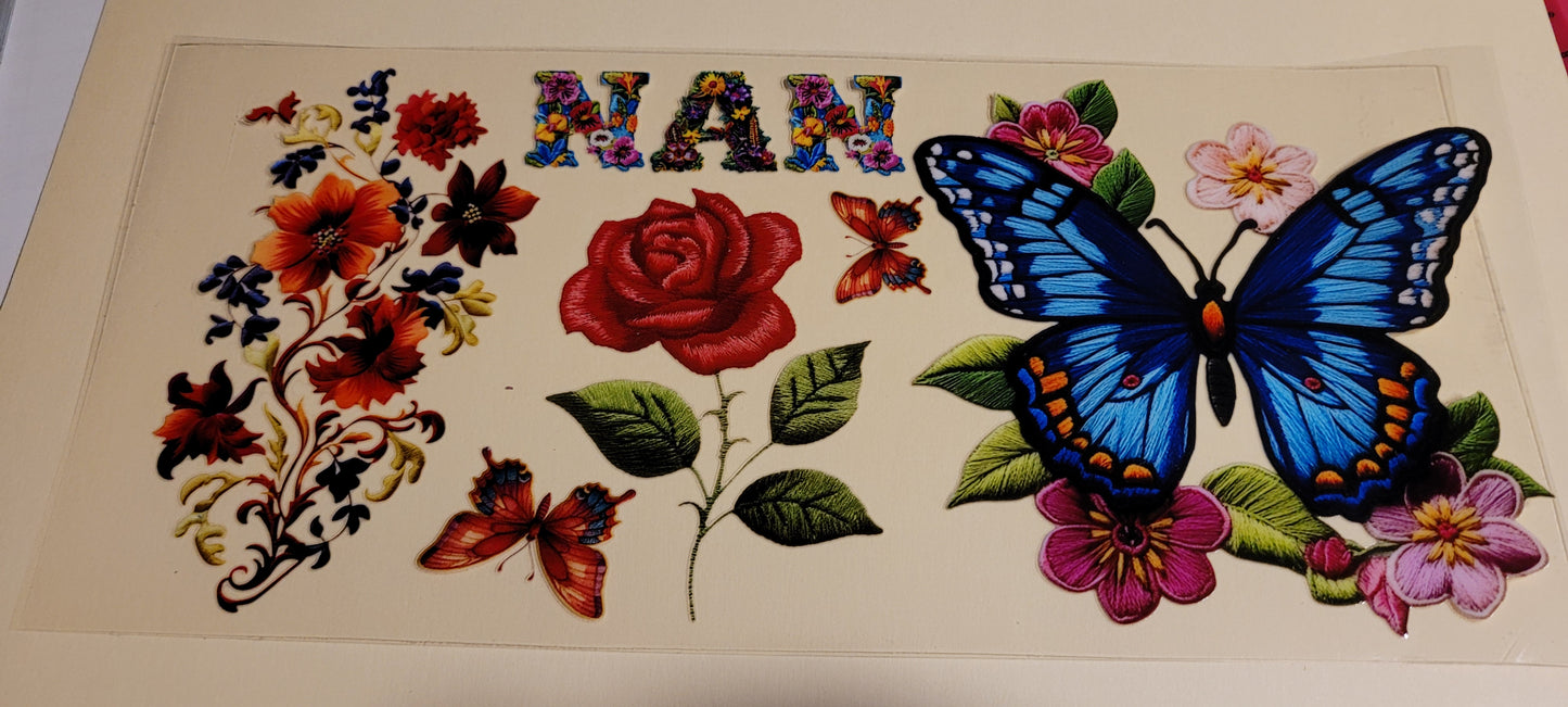 Butterfly uvdtf wraps