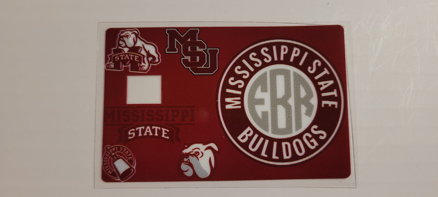Credit card decals
