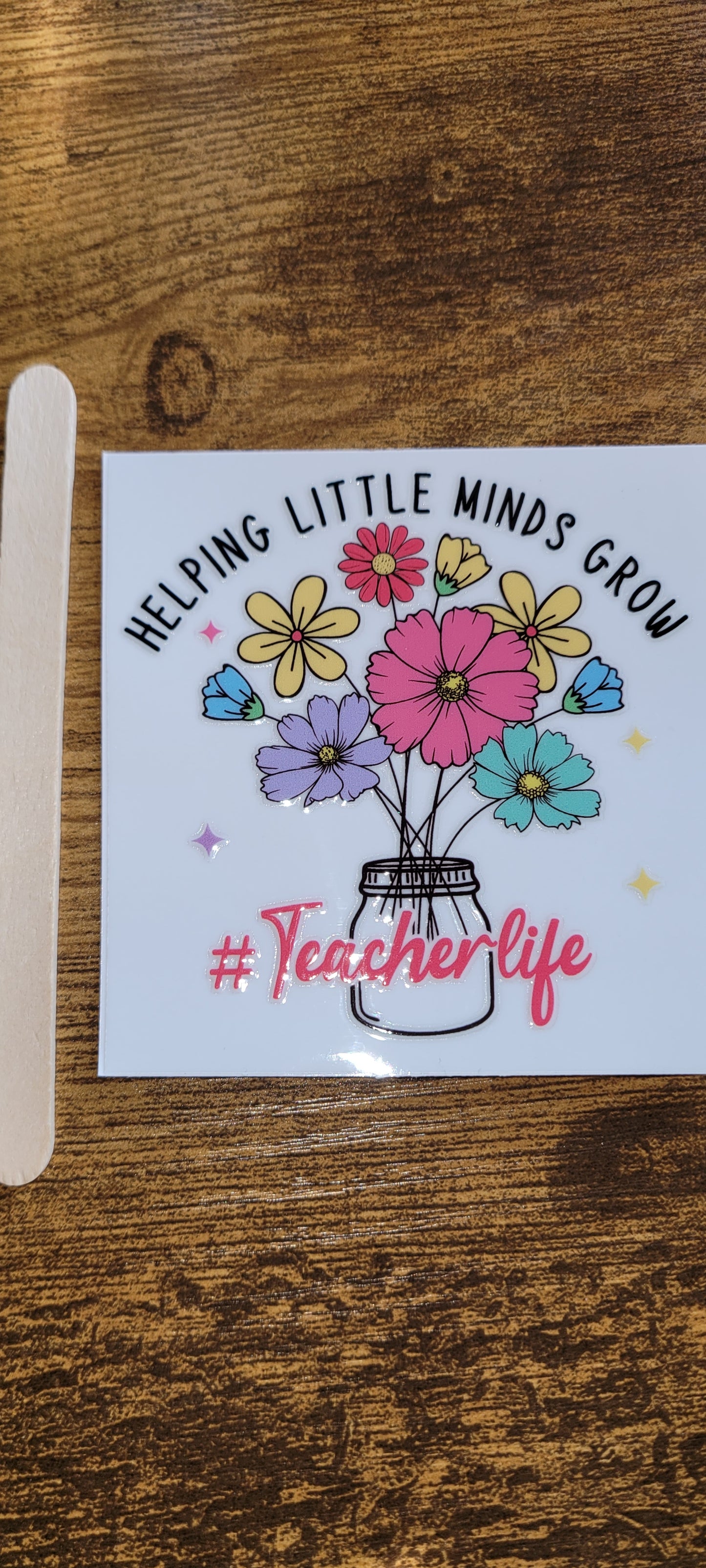 Teacher decals size is 3.15in by 3.15