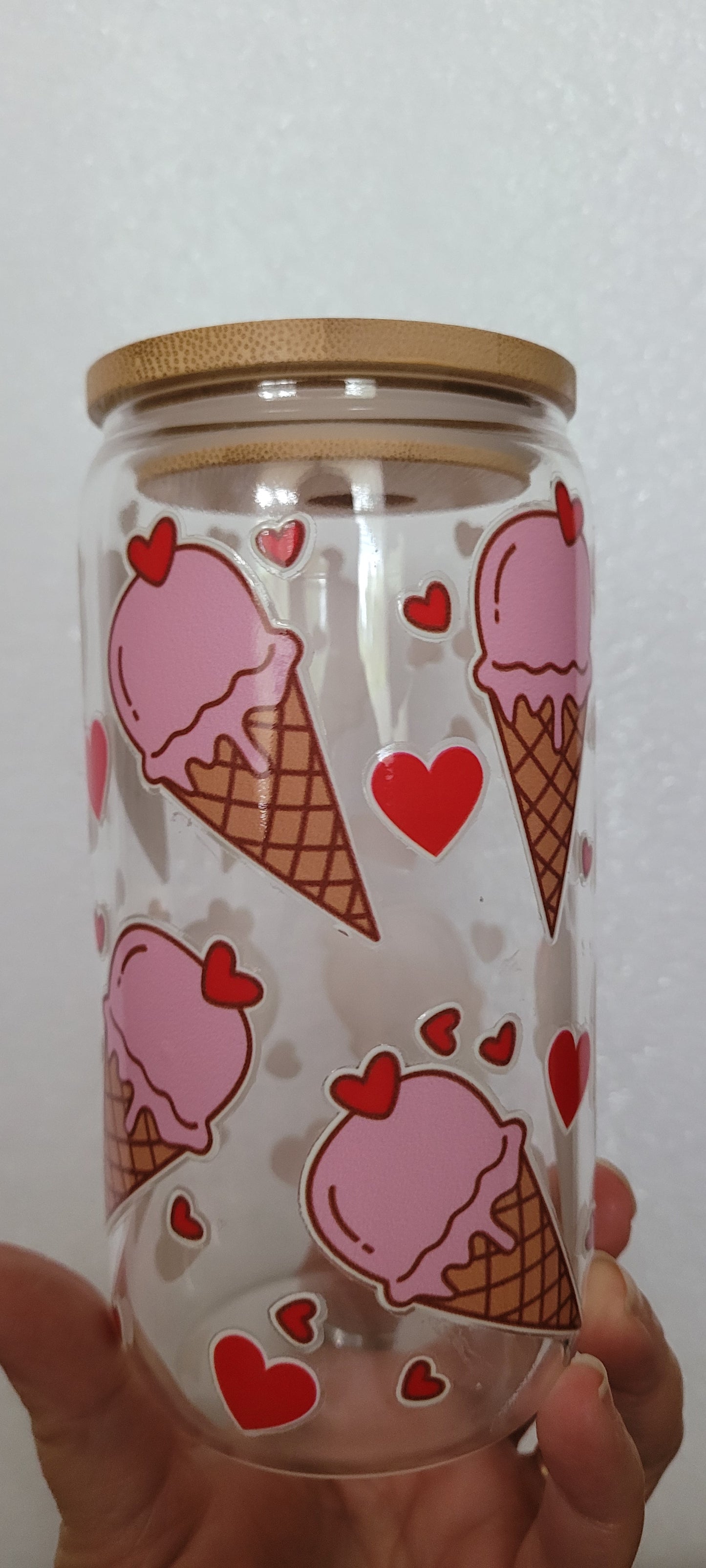 Pre made 16oz glass cups 1 20oz glass dad and colorful cups