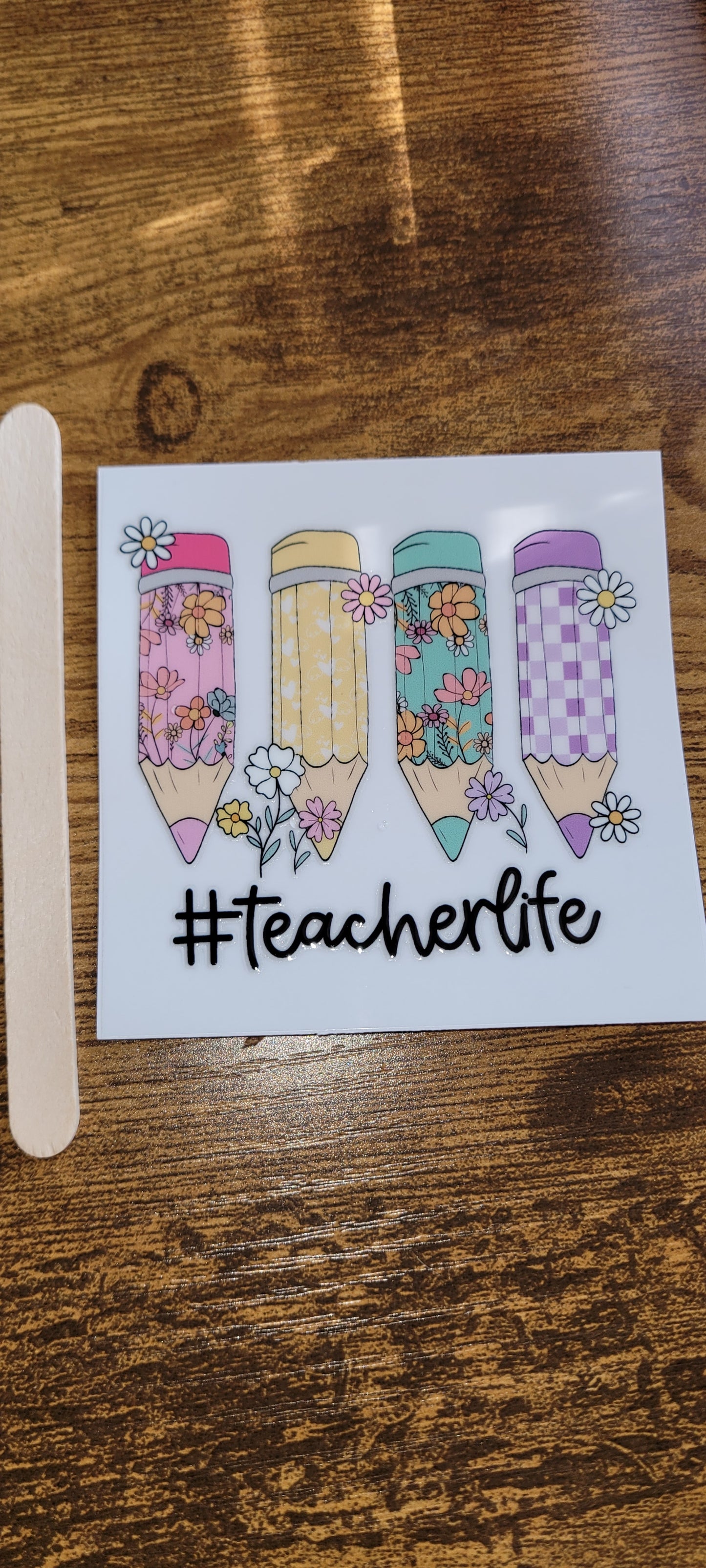 Teacher decals size is 3.15in by 3.15