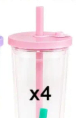 24oz snowglobe cups! With color lids