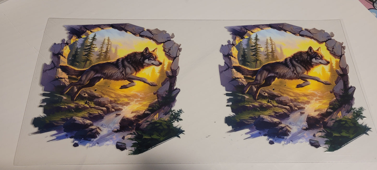 Wolf cup wraps