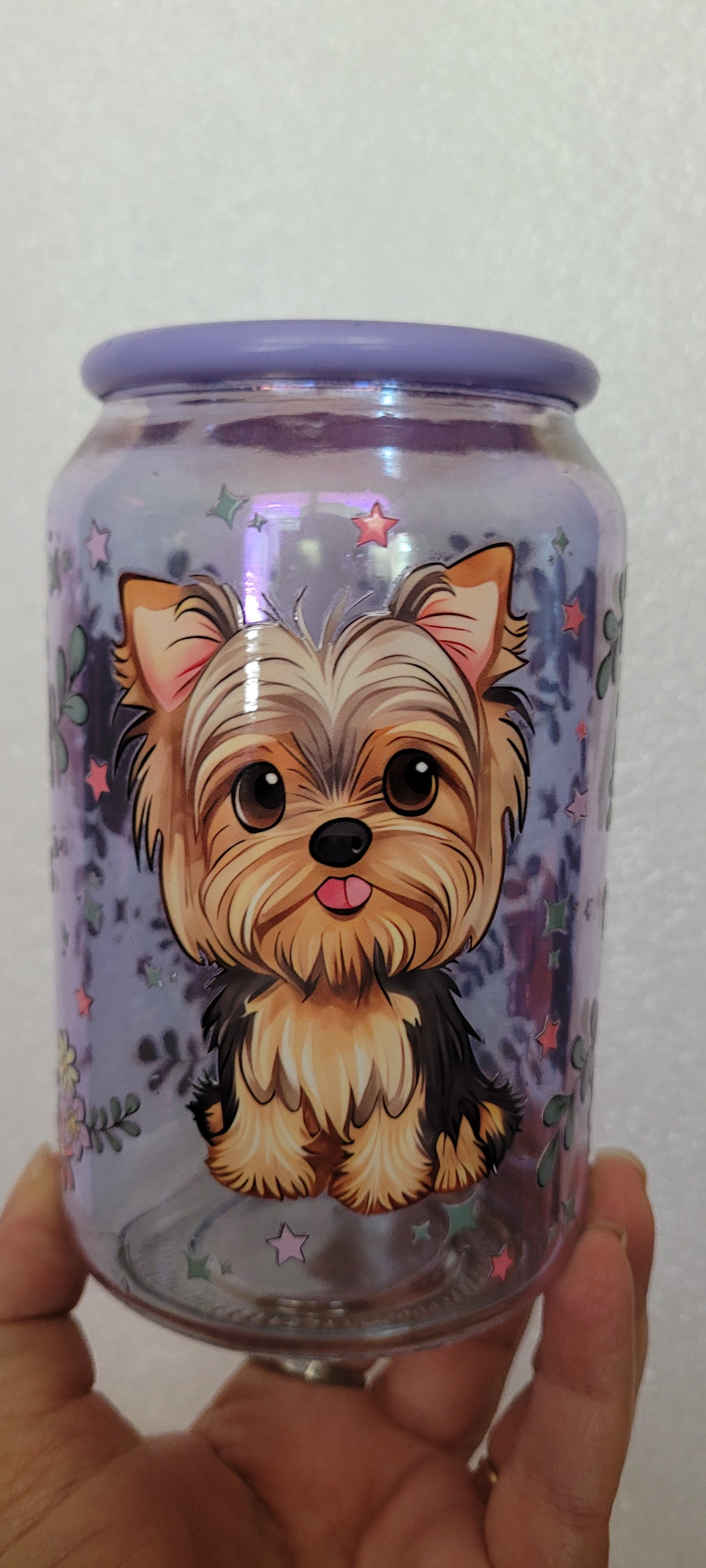 Pre made 16oz glass cups 1 20oz glass dad and colorful cups