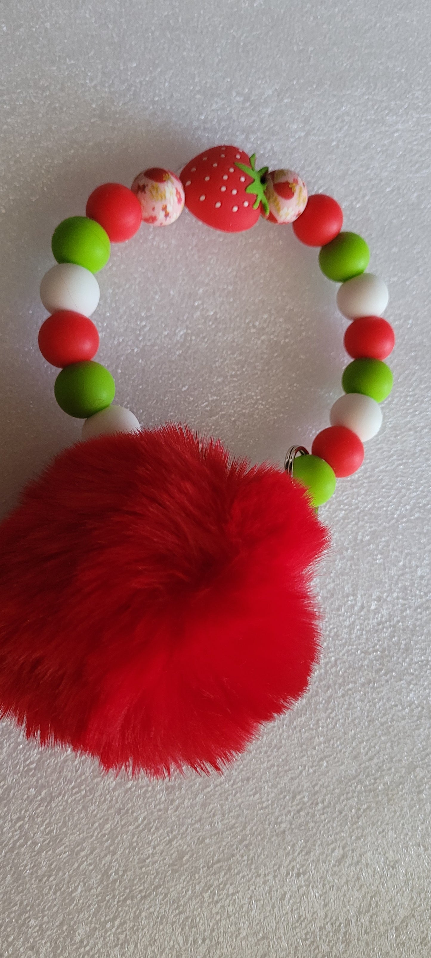 Pre-made keychain wristlet
