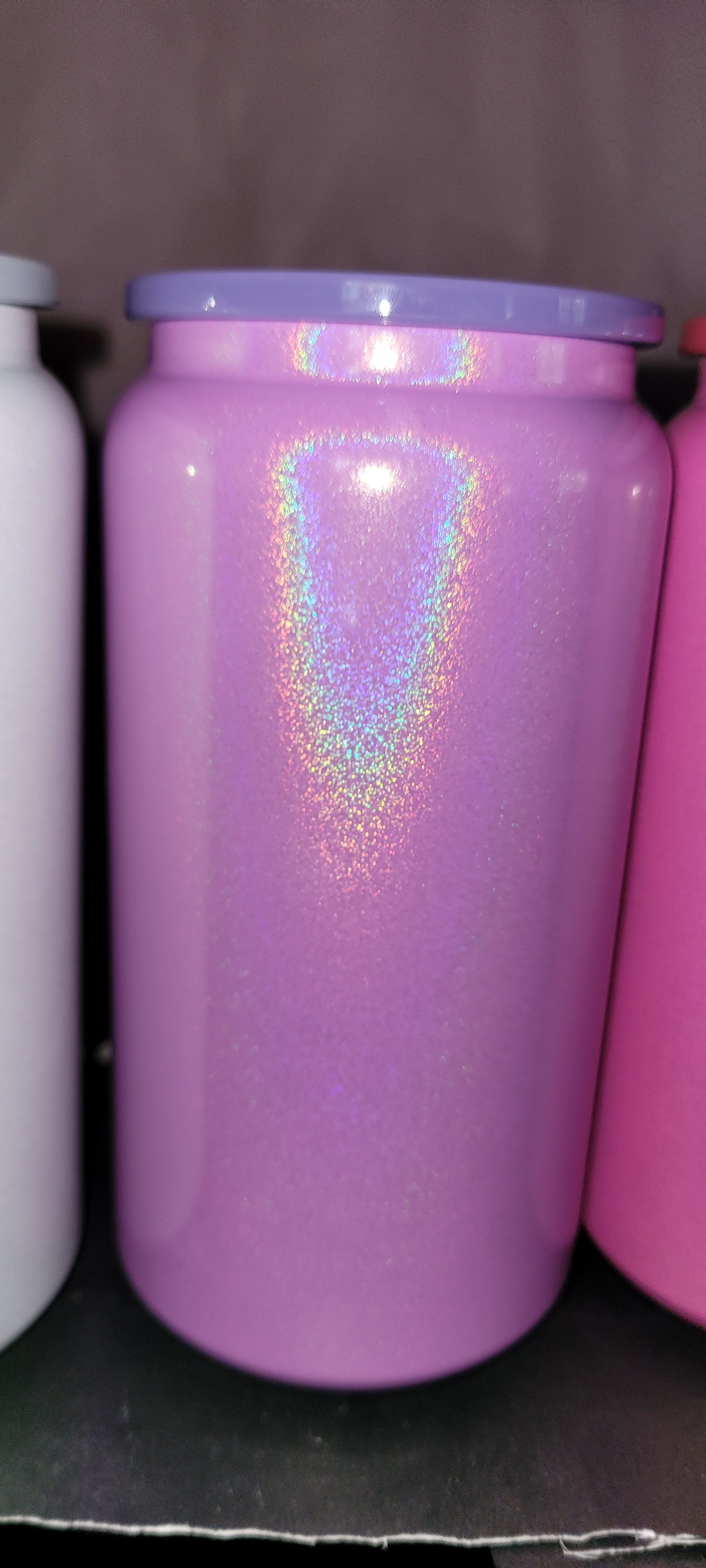 16oz stainless steel w/shimmer look