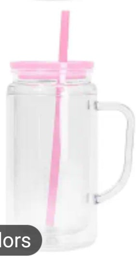 16oz plastic snowglobe w/handle