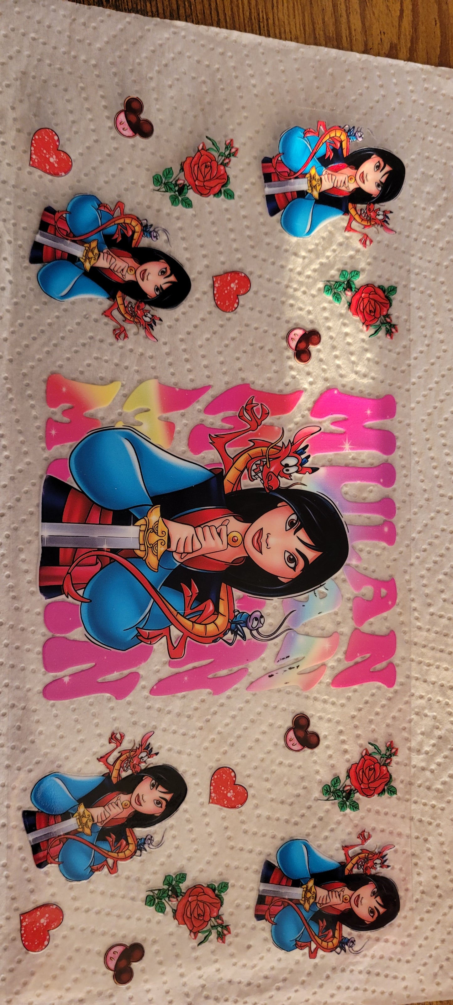 Princess cup wraps