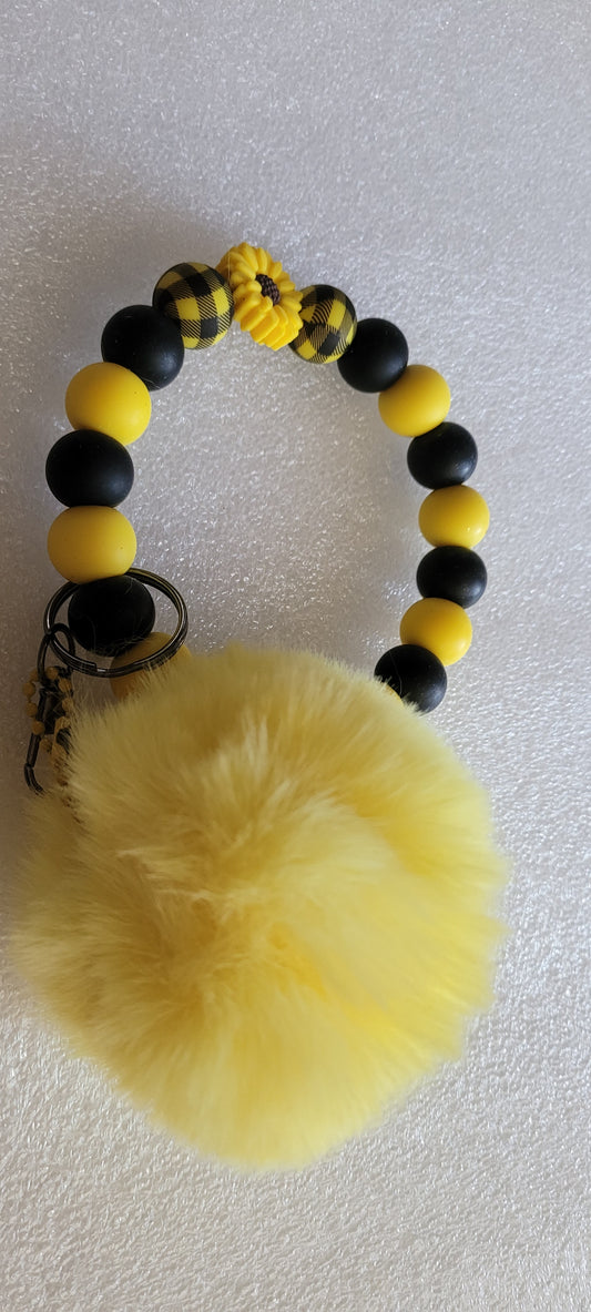 Pre-made keychain wristlet