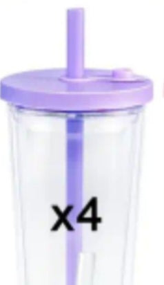 24oz snowglobe cups! With color lids