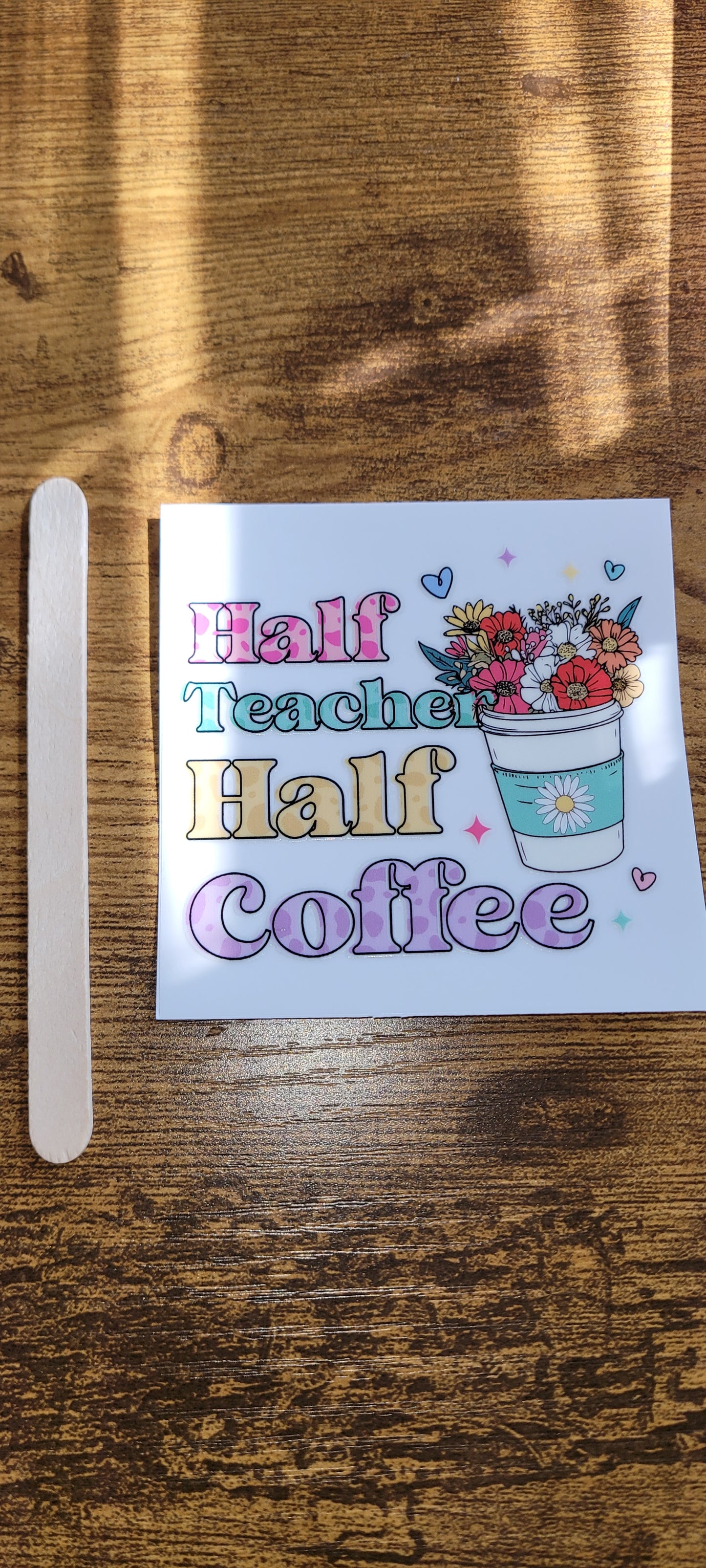 Teacher decals size is 3.15in by 3.15